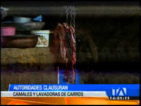 Autoridades clausuran camales y lavadoras de autos