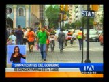 La gobernación del Guayas convocó marcha a favor del Gobierno
