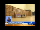 Policía incauta 2.5 toneladas de droga en Guayas y Los Ríos