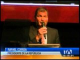 Correa cumplió agenda en el Azuay