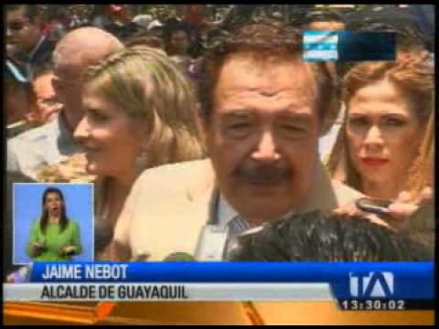 Alcalde Nebot preside los festejos de Guayaquil