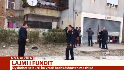 Descargar video: Report TV - Vlorë, burri vret gruan me thikë pas sherrit në familje, tenton vetëvrasjen