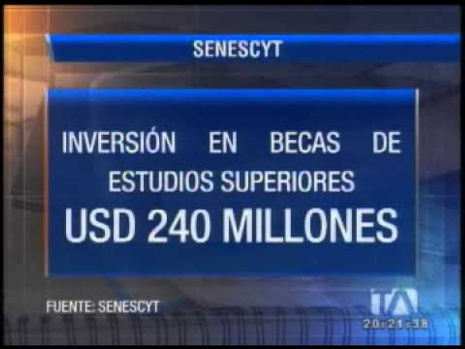 Ecuador es el país de América Latina que más becas otorga a sus estudiantes