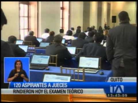 Cerca de 120 aspirantes a jueces rinden prueba