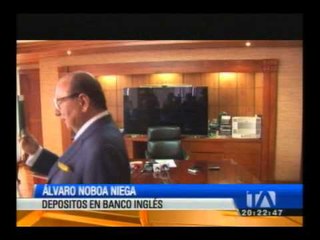 Álvaro Noboa niega tener cuentas en el banco HSBC en Suiza