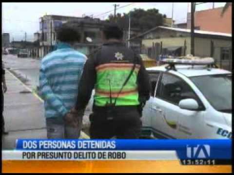 Dos presuntos delincuentes fueron detenidos en Joya de los Sachas