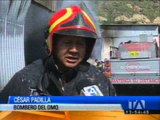 Bomberos controlaron el incendio en Pomasqui
