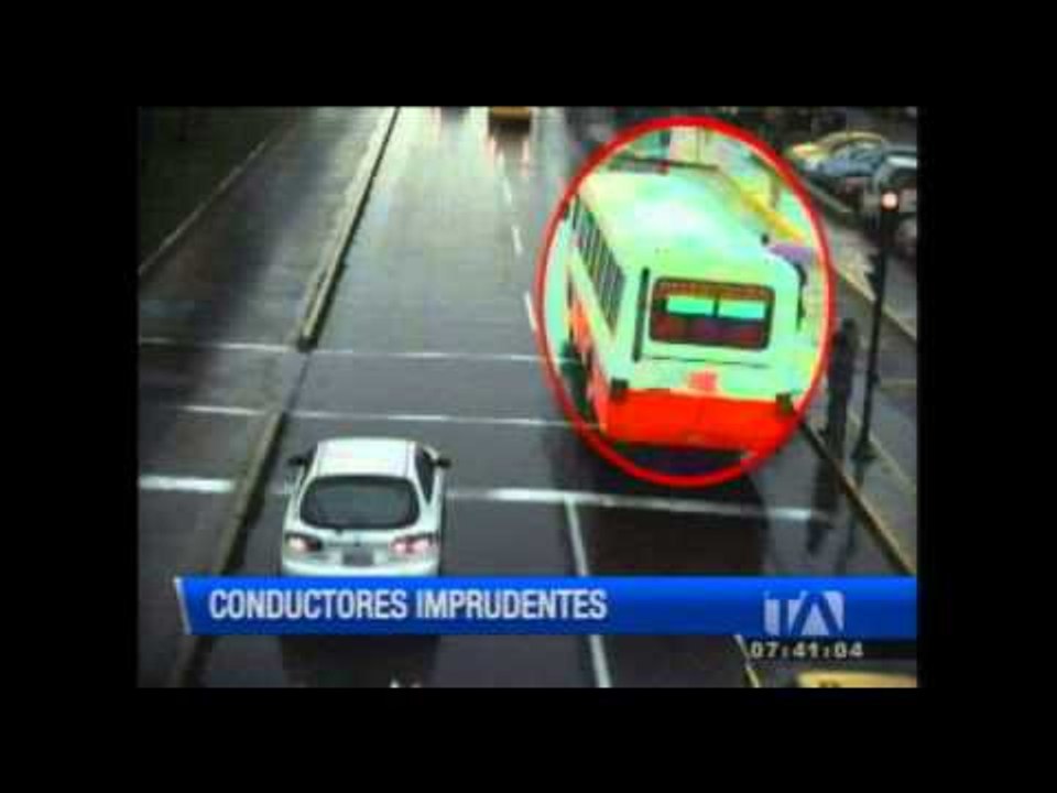 Cámaras de la AMT registran la imprudencia de los conductores en las vías