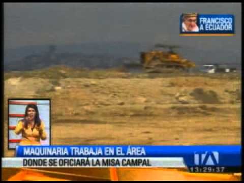 Continúan los preparativos para la visita del papa Francisco