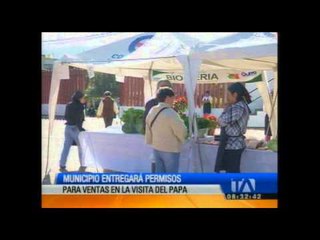 Municipio entregará permisos para ventas en la visita del Papa Francisco