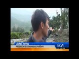 Intensas lluvias causan daños en las vías de Tungurahua