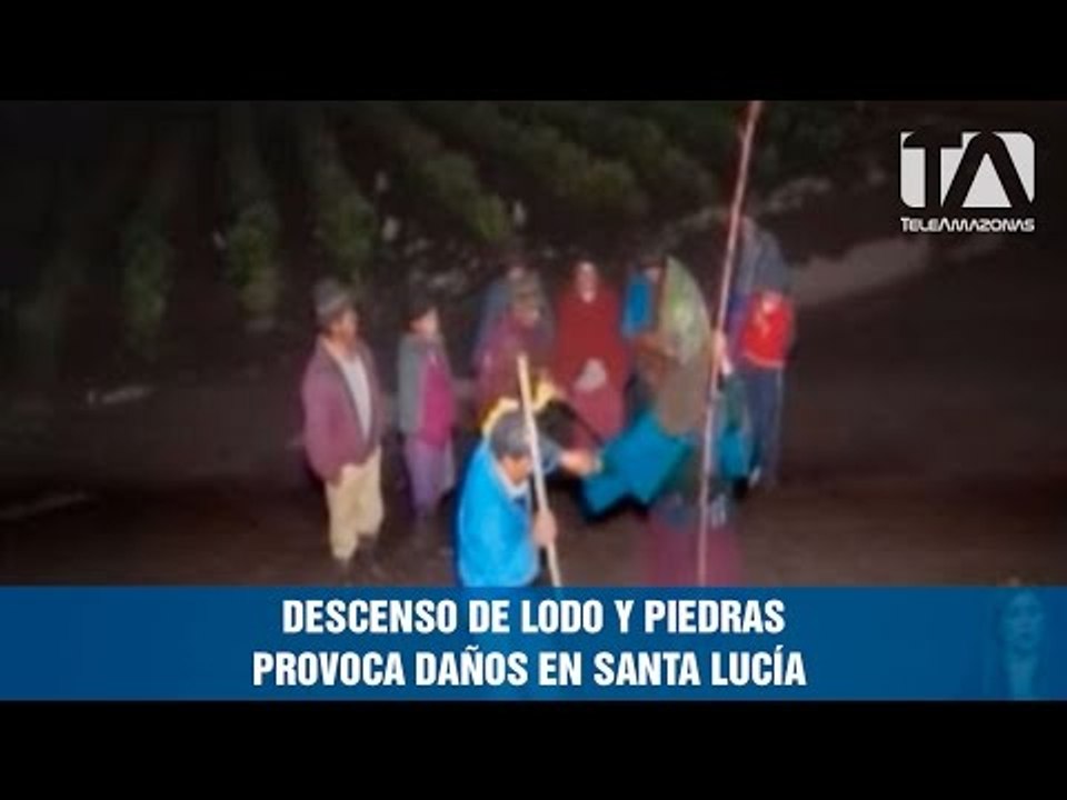 Descenso de lodo y piedras provoca daños en Santa Lucía