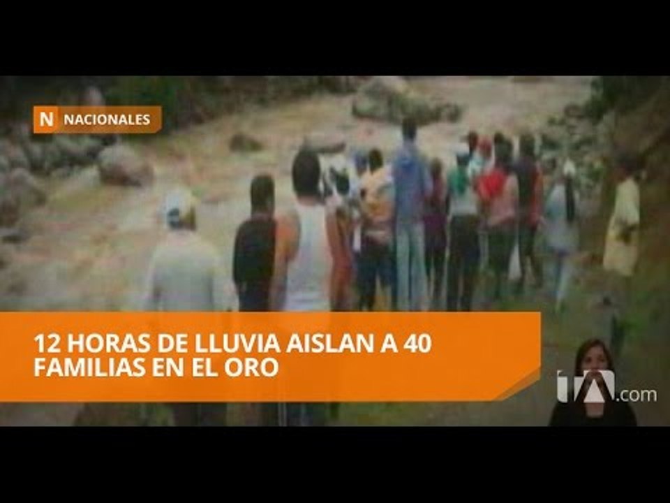 40 familias aisladas por crecida de río en El Oro - Teleamazonas