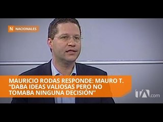 Mauricio Rodas responde: Mauro T. “daba ideas valiosas pero no tomaba decisiones”