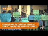 Corte libera a cinco detenidos por hechos violentos - Teleamazonas