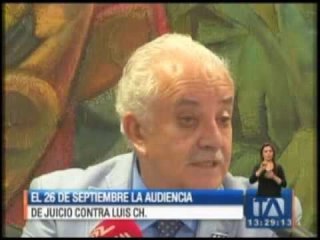 El 26 de septiembre se realizará la audiencia de juicio contra Luis Ch.