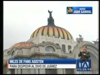 Palacio de Bellas Artes recibe por última vez a Juan Gabriel