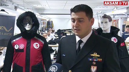 Antarktika soğuğunda yerli üretim kıyafetlerle ısınıyorlar