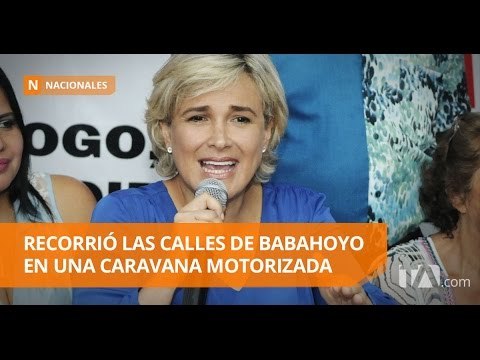 Cynthia Viteri cumplió una serie de actividades en Babahoyo - Teleamazonas