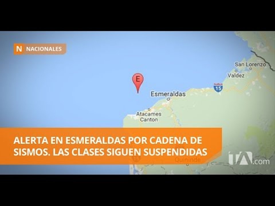 Sismos en Esmeraldas dejaron una menor herida y personas desmayadas - Teleamazonas