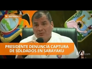 Download Video: Presidente Correa hace denuncia sobre indígenas de Sarayaku - Teleamazonas