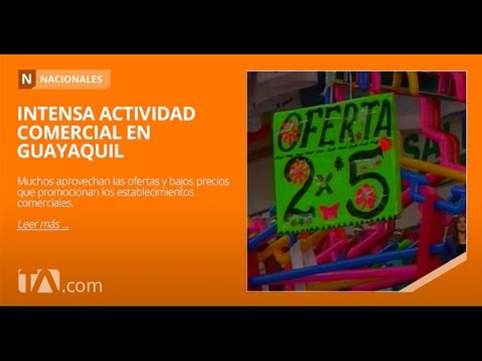 Las compras navideñas mueven el comercio en Guayaquil - Teleamazonas