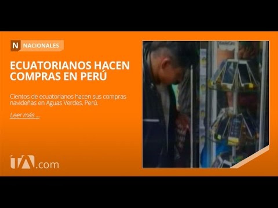 Cientos de ecuatorianos hacen compras en frontera con Perú - Teleamazonas