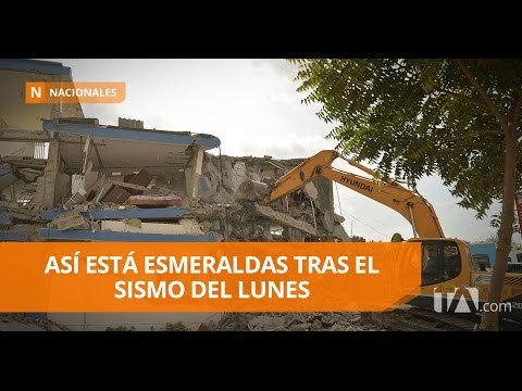Continúan las operaciones de remoción de escombros en Esmeraldas - Teleamazonas