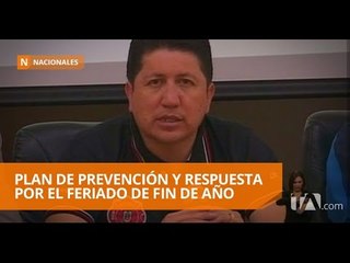 Plan de prevención y respuesta por el feriado de fin de año