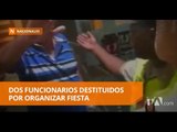 Seis detenidos por fiesta organizada en casa de Alex Bravo - Teleamazonas