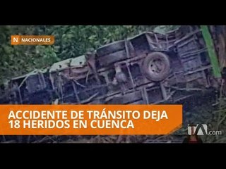 Un accidente de tránsito de un bus interparroquial deja 18 heridos