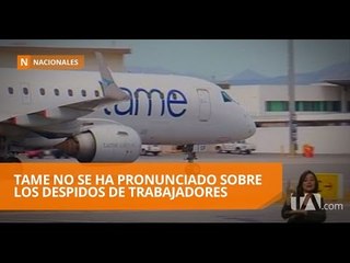 Tame no se ha pronunciado sobre los despidos de trabajadores