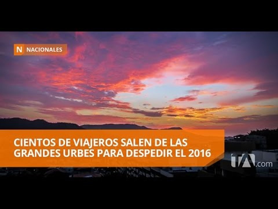 Turistas se alistan para salir de las grandes urbes por Fin de Año - Teleamazonas
