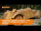 Pimampiro vivió la carrera de coches de madera más agresiva del país - Teleamazonas