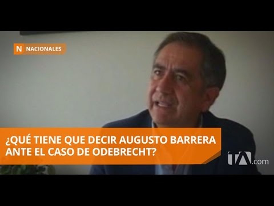 Augusto Barrera pide se tomen medidas ante posible retiro de Odebrecht - Teleamazonas