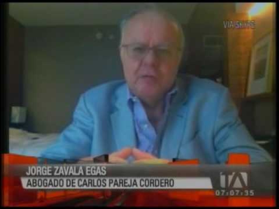 Entrevista a Jorge Zavala Egas, sobre caso Petroecuador