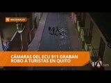 Cámaras del ECU 911 graban impactante robo a turistas en Quito