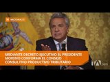 Lenín Moreno firma decreto ejecutivo que crea el Consejo Consultivo Productivo Tributario