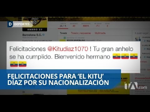 Damián Díaz recibió su carta de naturalización - Teleamazonas