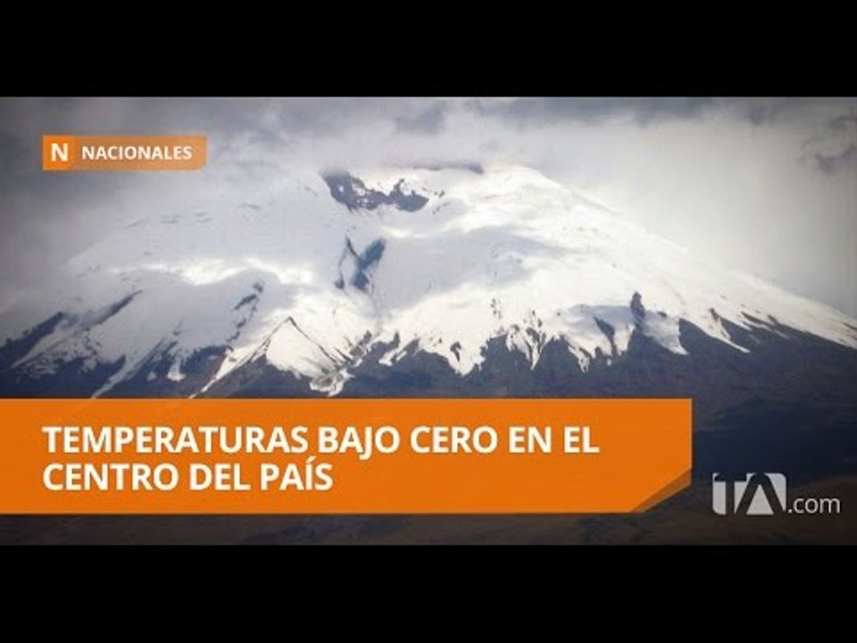 Ciudadanos soportan temperaturas bajo cero en Latacunga - Teleamazonas