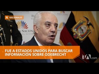 Galo Chiriboga visita EE.UU. por tema Odebrecht  - Teleamazonas