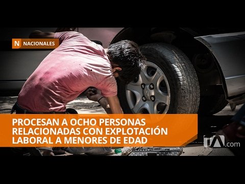 Ocho procesados por explotación laboral a menores - Teleamazonas