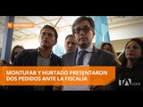 Montufar y Hurtado presentaron dos pedidos ante la fiscalía