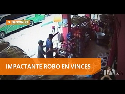 Cámaras de seguridad registran robo en Vinces