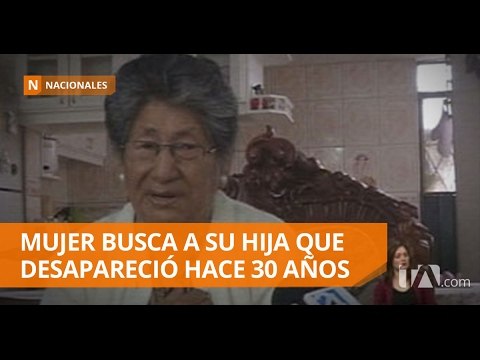 Mujer busca a su hija que desapareció hace 30 años