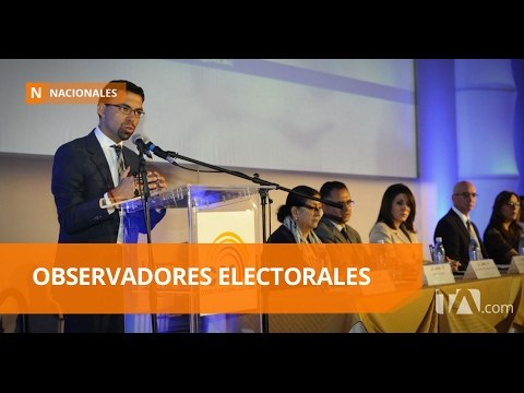 El CNE presenta a los miembros de las misiones de observación