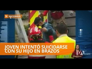 Rescataron a joven que  intentó suicidarse en el puente del Chiche