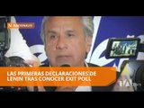 Así reaccionó Lenin Moreno tras datos de exit poll - Teleamazonas