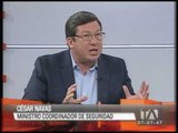 Entrevista al Ministro Coordinador de Seguridad, César Navas