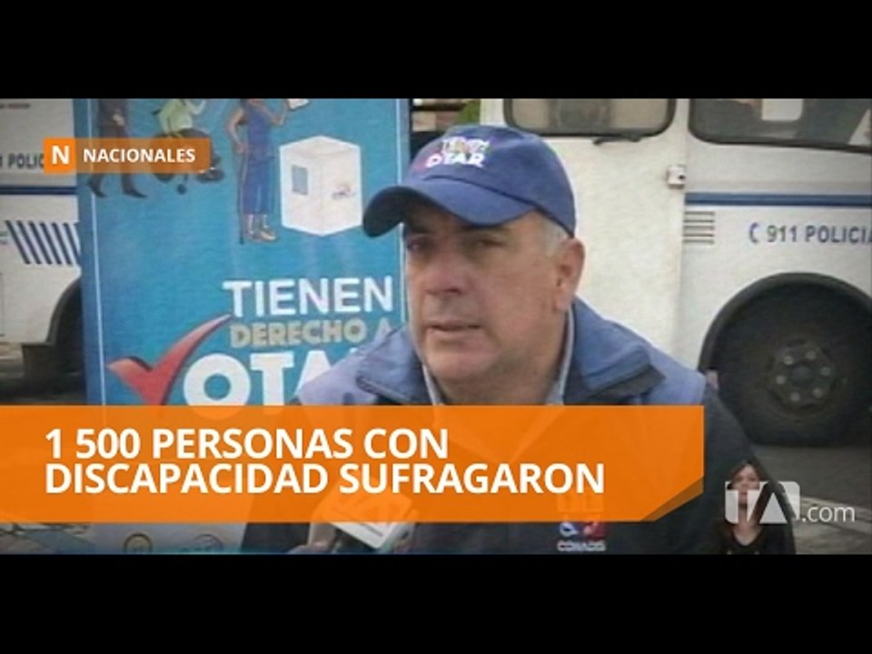 1 500 personas con discapacidad sufragaron dentro de la campaña “Tienen derecho a votar”